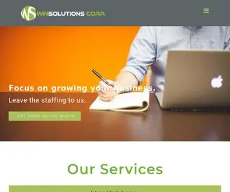 Winsolutionscorp.com(Providing Winning Solutions) Screenshot