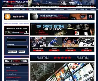 Winsportspicks.com(Guaranteed sports picks) Screenshot