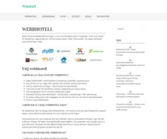 Winstart.se(WinStart Webbhotell Sverige) Screenshot