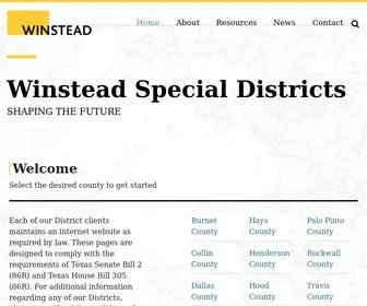 Winsteadspecialdistricts.com(Winstead Special Districts) Screenshot