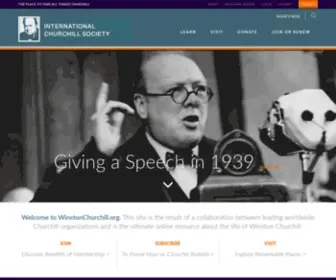 Winstonchurchill.org(Winston Churchill) Screenshot