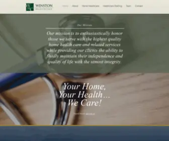 Winstonhealthcare.com(Winston Healthcare’s mission) Screenshot