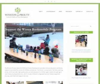 Winstonprouty.org(Promoting the succes of children and families) Screenshot