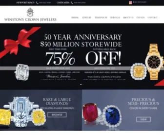 Winstonscrownjewelers.com(Winston's Crown Jewelers) Screenshot