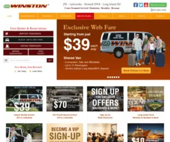 Winstontrans.com(JFK Airport Shuttle) Screenshot