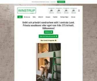 Winstruphostel.se(Hostel och vandrarhem i Lund) Screenshot