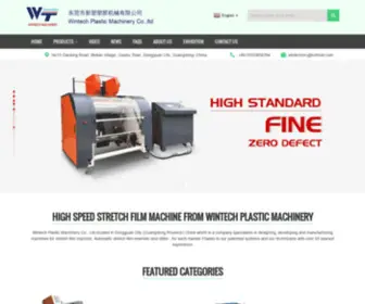 Wintechmc.com(Stretch film machine) Screenshot