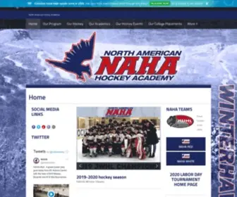 Winter-Hawks.org(North American Hockey Academy) Screenshot