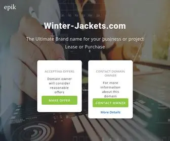 Winter-Jackets.com(Make an Offer if you want to buy this domain. Your purchase) Screenshot