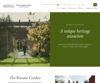 Winterbourne.org.uk(Winterbourne House and Garden) Screenshot