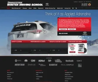 Winterdrive.com(Bridgestone Winter Driving School) Screenshot