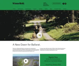 Winterfield.com.au(Ballarat’s refreshing new masterplanned community) Screenshot