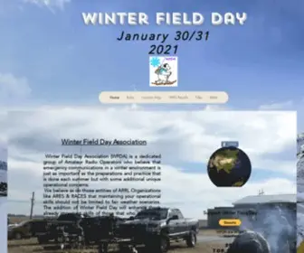 Winterfieldday.com(Amateur Radio. Winter Field Day is to practice EMCOMM (Emergency Communications)) Screenshot