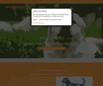 Winterfieldvet.com(Veterinarian in Midlothian) Screenshot