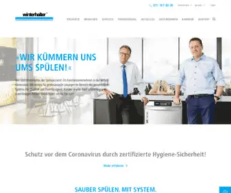 Winterhalter.ch(Spezialist für gewerbliche Spülsysteme) Screenshot