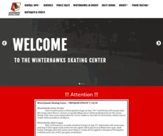 Winterhawksskatingcenter.com(Winterhawks Skating Center) Screenshot