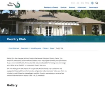 Winterparkcountryclub.com(City of Winter Park) Screenshot