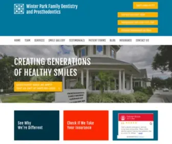 Winterparkfamilydental.com(Winter Park Family Dentistry and Prosthodontics) Screenshot