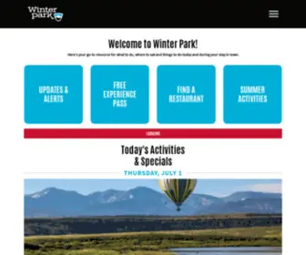 Winterparktoday.com(Today's Activities) Screenshot