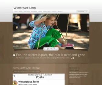 Winterpast.org(Winterpast Farm) Screenshot