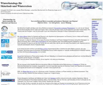 Winterreise.com(Winterkataloge) Screenshot