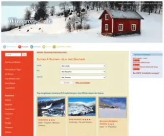 Winterreisen.de(Skiurlaub 2020 und Skireisen 2021 günstige Angebote mit Skipass) Screenshot