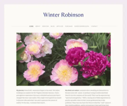 Winterrobinson.com(Winter Robinson) Screenshot