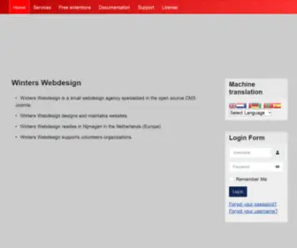 Winters-Webdesign.nl(Winters Webdesign) Screenshot