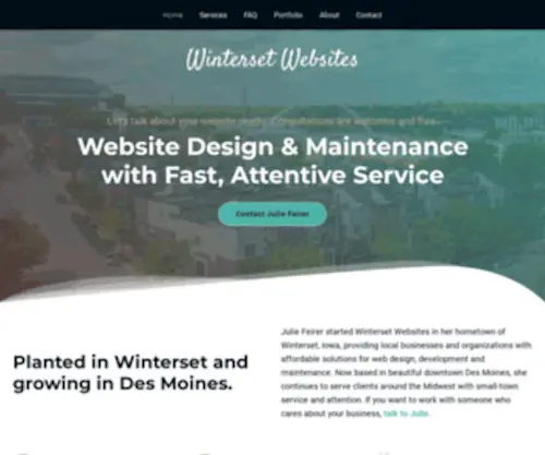 Wintersetwebsites.com(WordPress Website Design & Maintenance in Winterset and Des Moines Winterset Websites) Screenshot