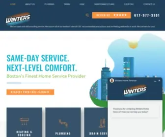 Wintershomeservices.com(Boston Plumbing & HVAC) Screenshot