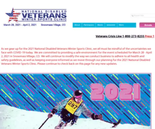 Wintersportsclinic.com(National Disabled Veterans Winter Sports Clinic) Screenshot
