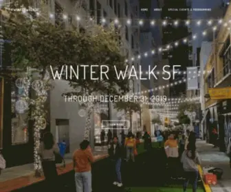 Winterwalksf.com(#WinterWalkSF) Screenshot