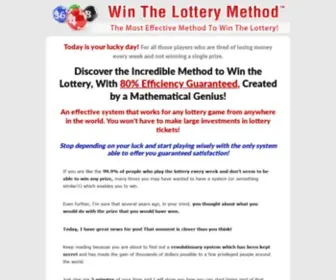 Winthelotterymethod.com(Pick winning) Screenshot