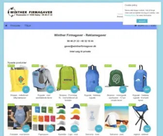 Wintherfirmagaver.dk(Webshop system) Screenshot
