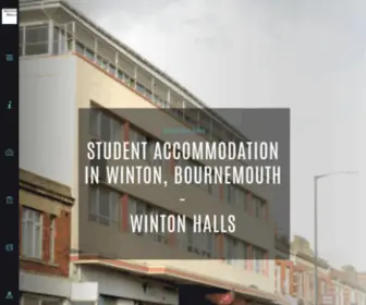 Wintonhalls.uk(Student accommodation in Winton) Screenshot