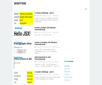 Wintrik.com(Blog Pemrograman) Screenshot