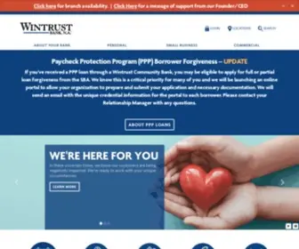 Wintrustbank.com(Wintrust Bank) Screenshot