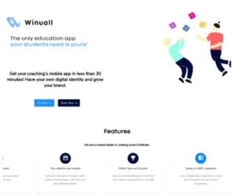 Winuall.com(One-stop destination for all education needs) Screenshot