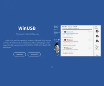 Winusb.net(Linux, Rescue or Windows bootable USB without formatting) Screenshot