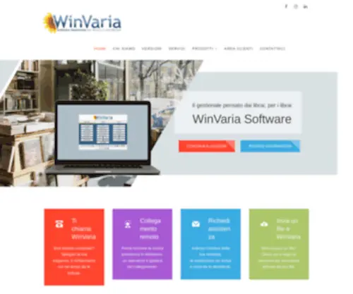 Winvaria.it(WinVaria Software Gestionale per Librerie e Cartolibrerie) Screenshot