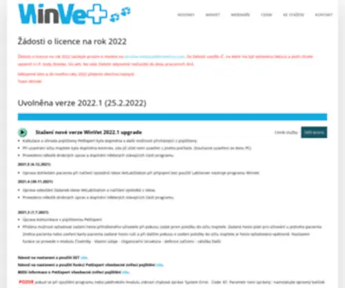 Winvet.cz(WinVet) Screenshot