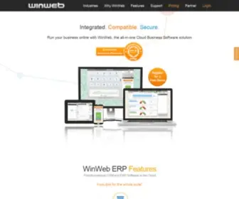 Winweb.com(Business Management Software) Screenshot