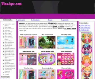 Winx-Igre.com Screenshot