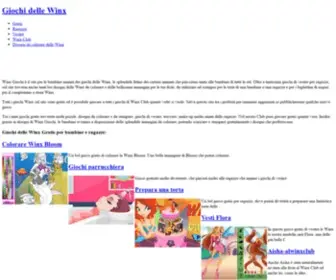 Winxgiochi.it(Giochi delle Winx) Screenshot