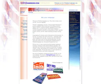 Winyourcampaign.com(Win your campaign with effective campaign Palm Cards) Screenshot