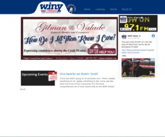 Winyradio.com(Putnam Connecticut Radio Station) Screenshot