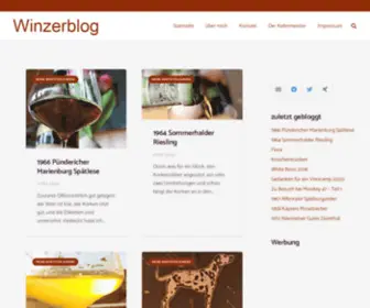 Winzerblog.de(Rund um Wein) Screenshot