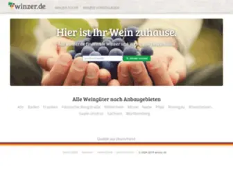 Winzer.de(Winzer und Weine aus Deutschland) Screenshot