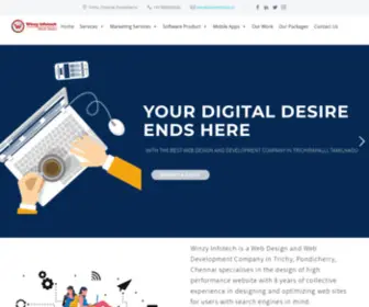 Winzyinfotech.in(Web Design company in Tamilnadu professional website) Screenshot