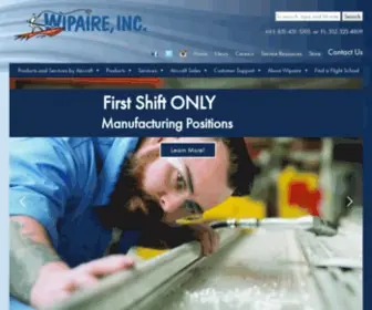 Wipaire.com(World's Largest Manufacturer of Aircraft Floats) Screenshot